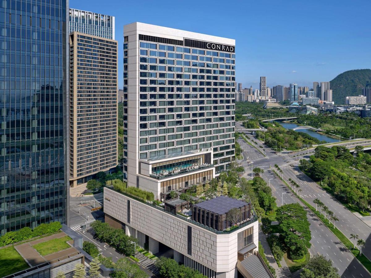 Conrad Shenzhen, The First Art Museum Hotel In Greater Bay Area With The Stunning Bay And Sunset View In The Hotel Terrace Eksteriør bilde