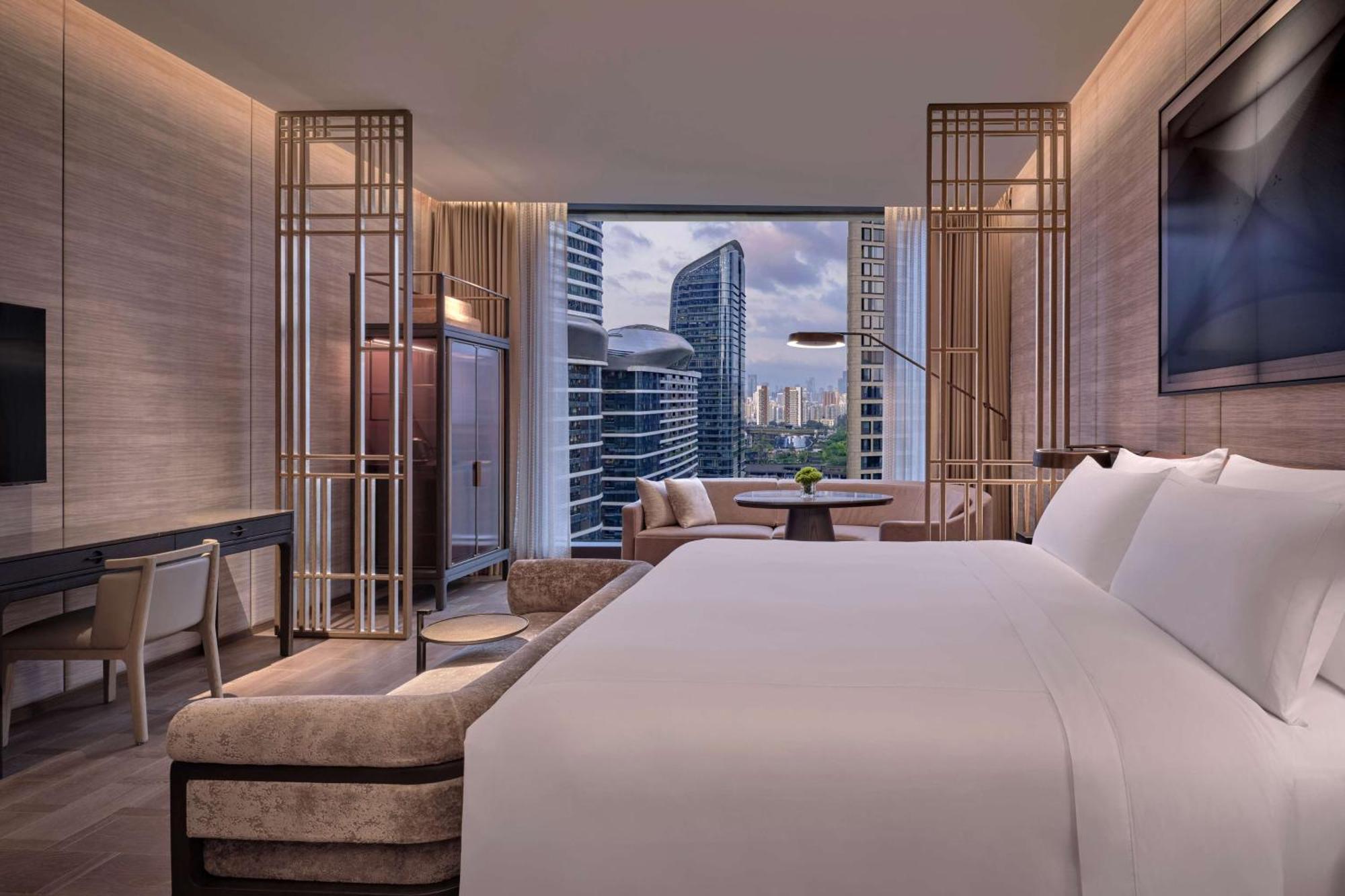 Conrad Shenzhen, The First Art Museum Hotel In Greater Bay Area With The Stunning Bay And Sunset View In The Hotel Terrace Eksteriør bilde