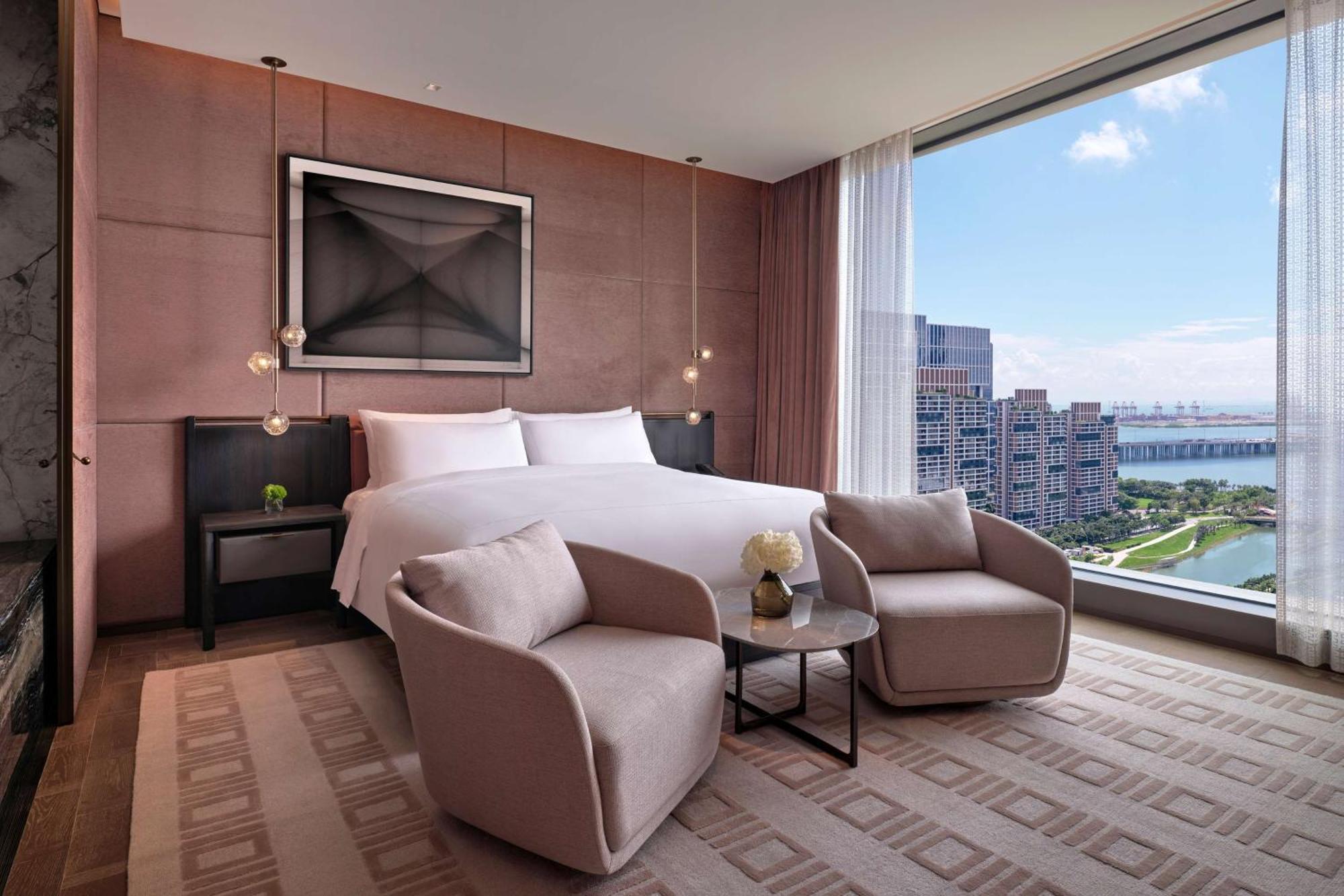 Conrad Shenzhen, The First Art Museum Hotel In Greater Bay Area With The Stunning Bay And Sunset View In The Hotel Terrace Eksteriør bilde