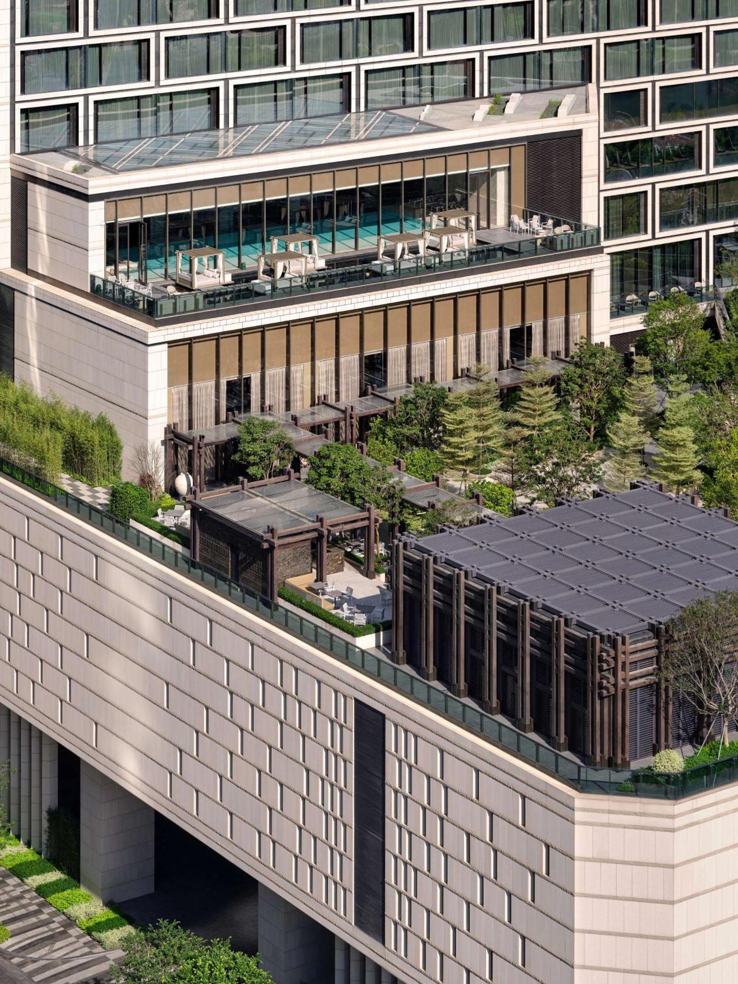 Conrad Shenzhen, The First Art Museum Hotel In Greater Bay Area With The Stunning Bay And Sunset View In The Hotel Terrace Eksteriør bilde