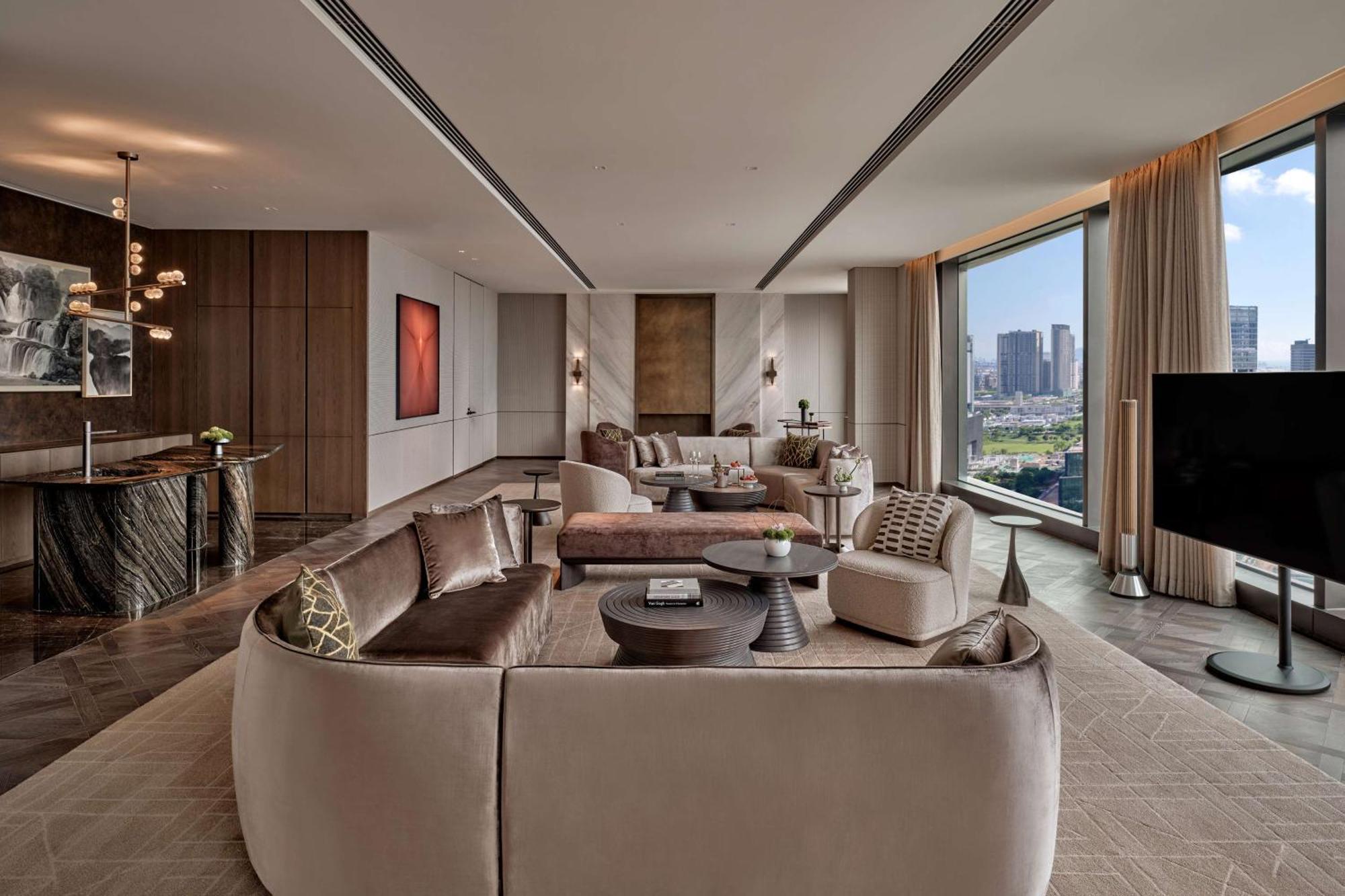 Conrad Shenzhen, The First Art Museum Hotel In Greater Bay Area With The Stunning Bay And Sunset View In The Hotel Terrace Eksteriør bilde