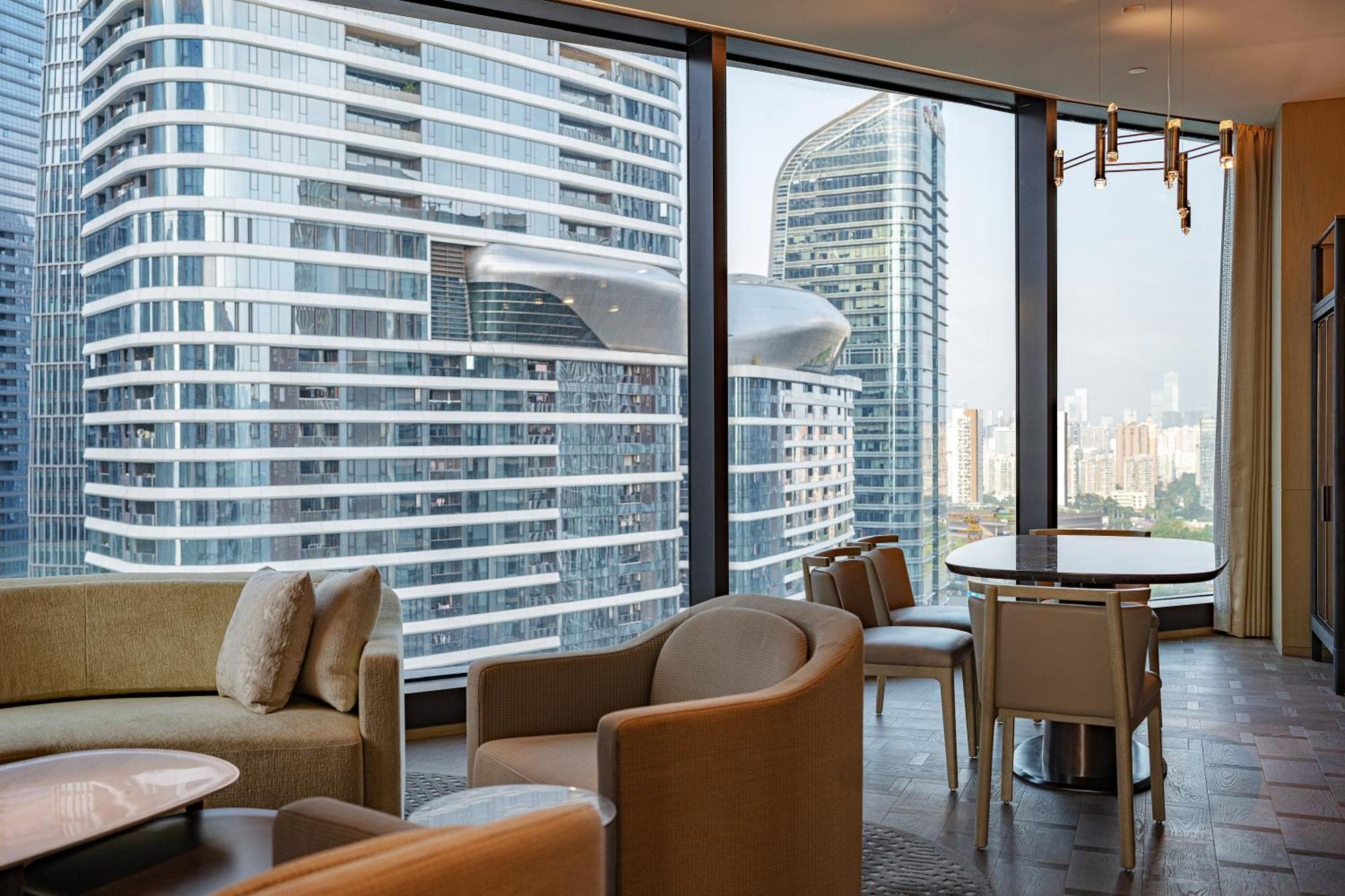 Conrad Shenzhen, The First Art Museum Hotel In Greater Bay Area With The Stunning Bay And Sunset View In The Hotel Terrace Eksteriør bilde