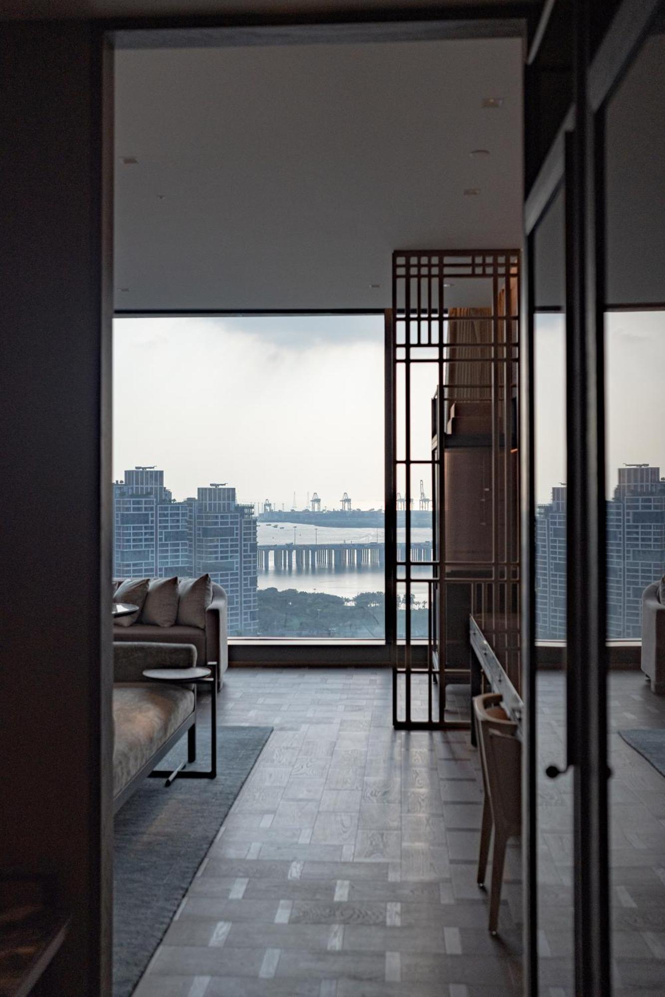Conrad Shenzhen, The First Art Museum Hotel In Greater Bay Area With The Stunning Bay And Sunset View In The Hotel Terrace Eksteriør bilde
